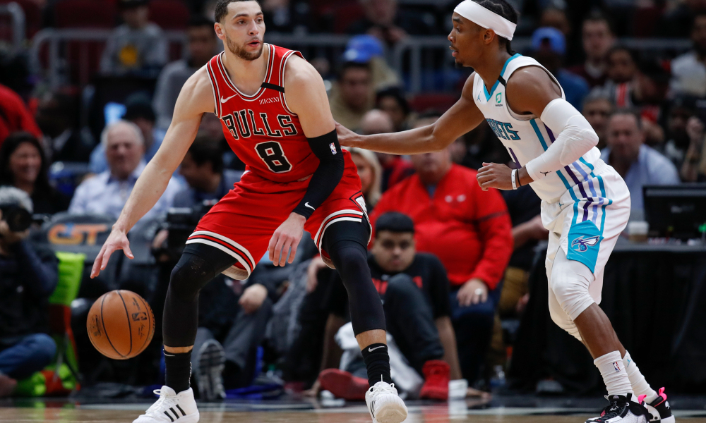 LaVine Scores 25 as Bulls Beat Hornets