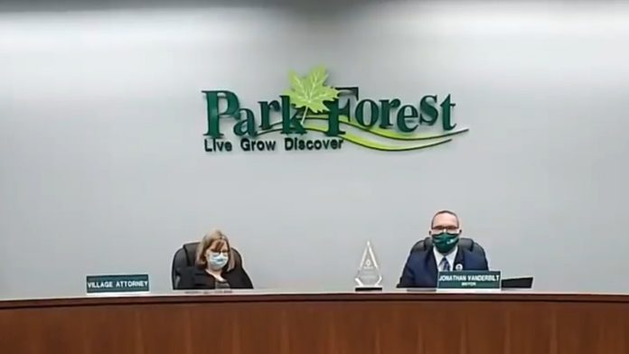 vanderbilt VPF Park Forest Village President Jon Vanderbilt Receives Award