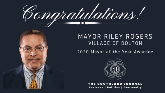 Mayor Riley Rogers Village of Dolton(1) Mayor Rogers of Dolton Receives Mayor of the Year Award
