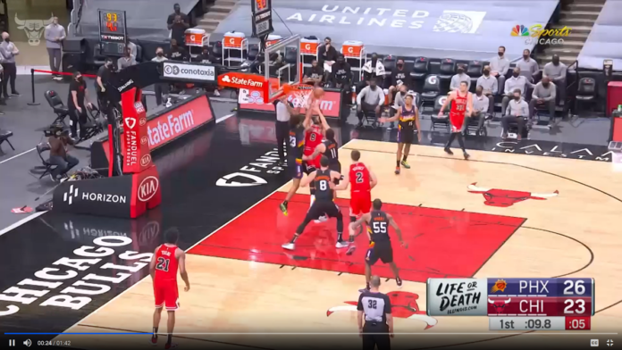 Suns snap Bulls' 3 game win streak