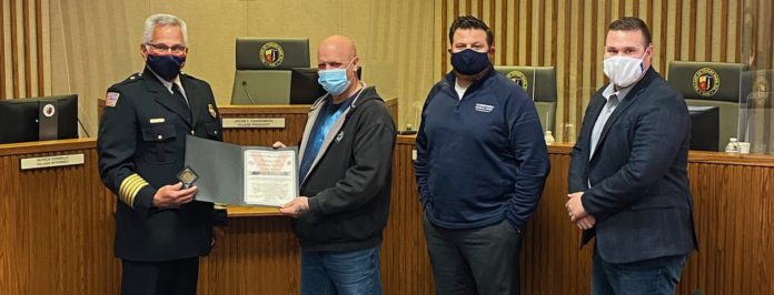 Tinley Park Board Awards Resident for Actions