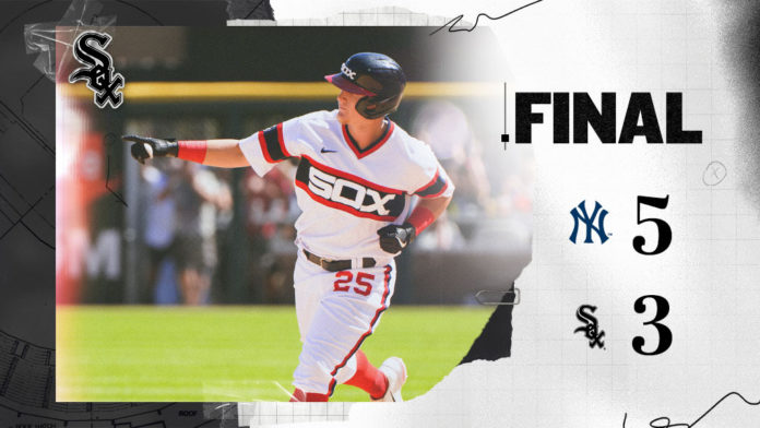 White Sox Yankees 3 White Sox lose the last game against Yankees