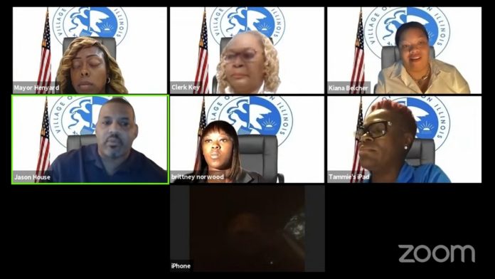 Dolton Village of Dolton Special Board meeting: 9/27/21