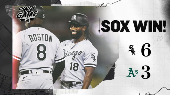 E-vSfkiXMAEYrSn White Sox take the first game of the 3-game series against the A’s