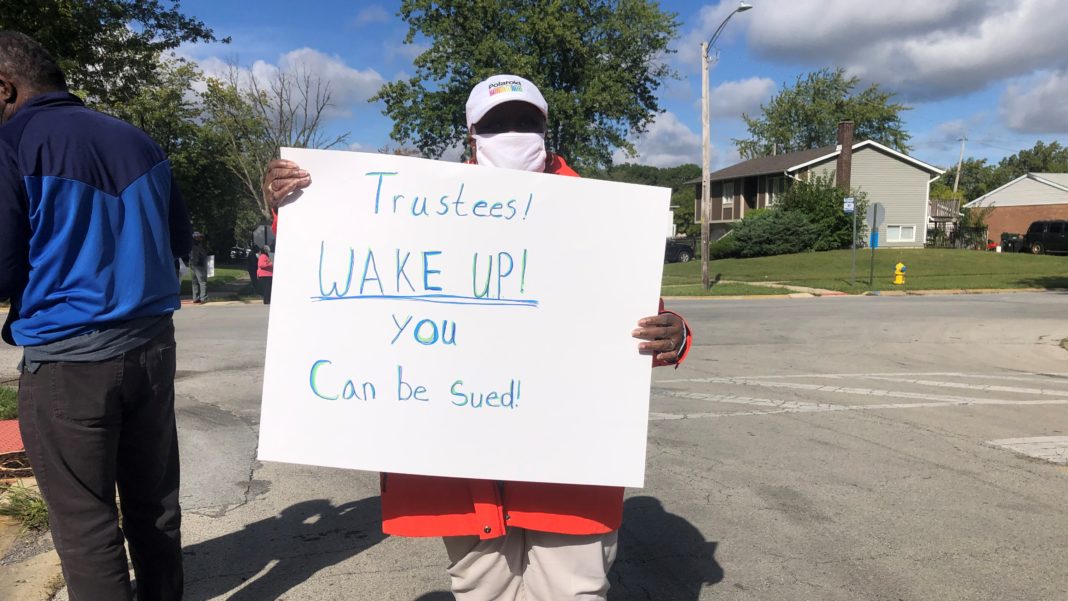 University Park residents protest the Mayor and trustees for transparency