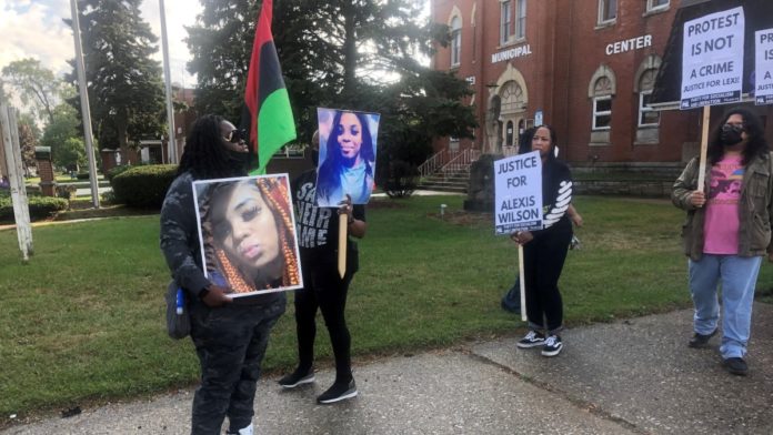 AW Protesters Alexis Wilson protesters appear in court
