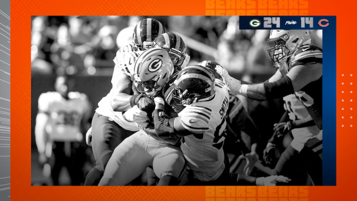 Bears Rodgers 3 TDs leads Packers over Bears