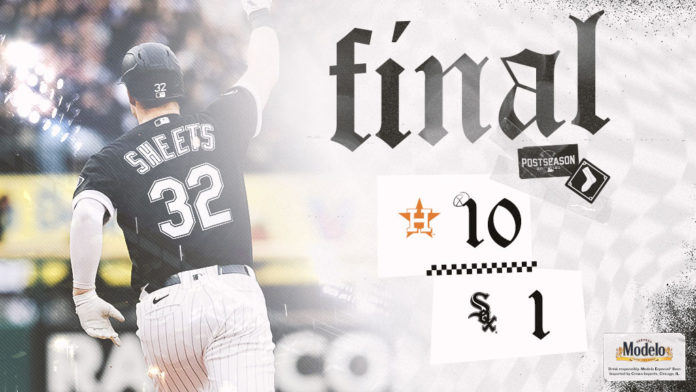 FBiHZOrWEAEh0do Astros take the Divisional Series in game 4 (Chicago, Illinois) — In game 4 of the Division Series in Chicago the White Sox were looking to tie up the series and go into game 5 with the Astros.