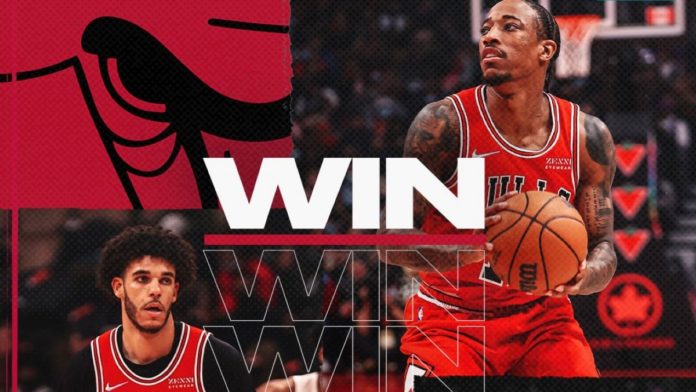 FClxPzGWUAMRo0e Bulls are undefeated with their 4th win against the Raptors