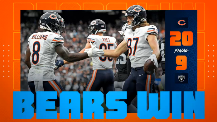 Image 8 Fields throws 1st career touchdown as Bears beat Raiders in Vegas