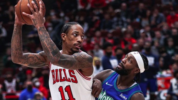 FLXa0jQWYAs41HC Bulls Win Against Timberwolves in 4th Quarter Surge
