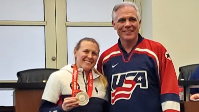 kendall Kendall Coyne Schofield, Three-Time Olympian, Honored at Orland Park Board Meeting