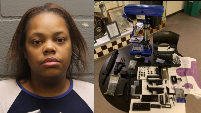 recoveredresized Markham Woman Charged with UUW after Parts Used to Convert Handguns to Fully Automatic Weapons Delivered to Residence