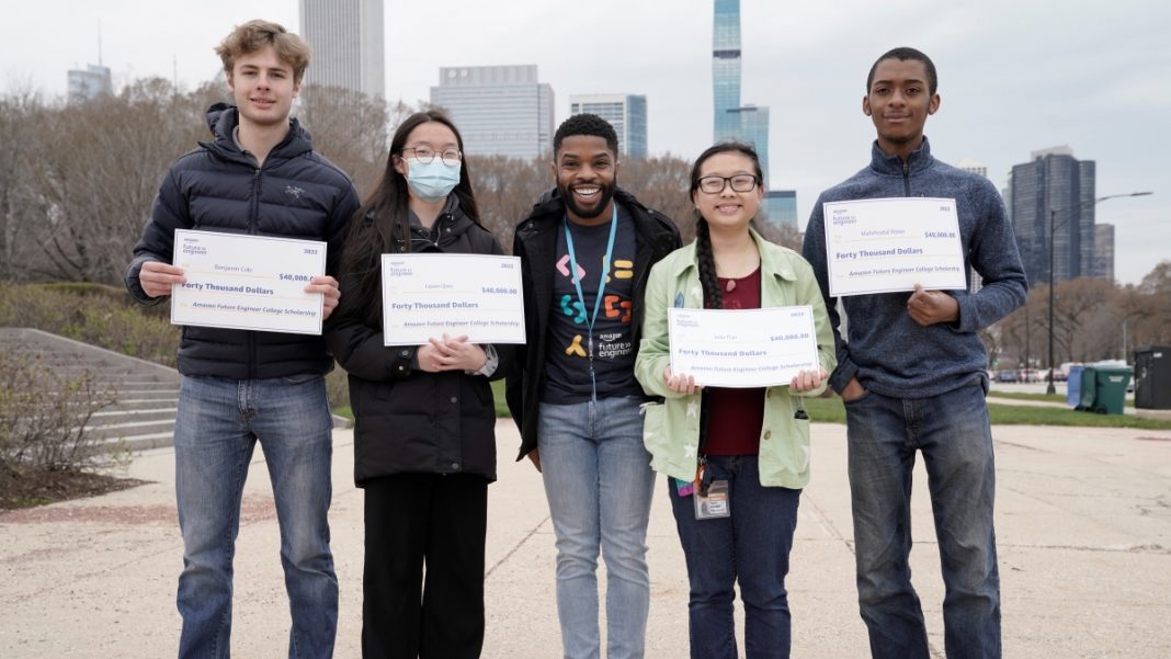 Fourteen CPS Students Each Receive $40,000 Scholarship and Internship Offer from Amazon to Pursue Undergraduate Degree in Computer Science