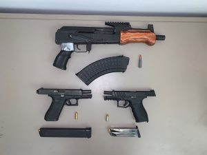 Two Subjects Apprehended on Weapons Offenses