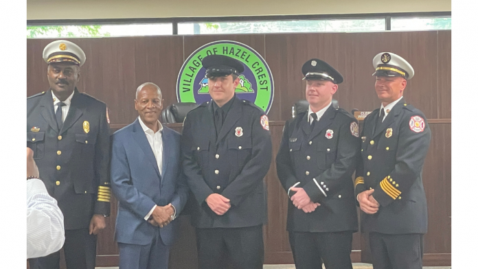 Hazel Crest Firefighter/Paramedic Earns Badge Hazel Crest Firefighter/Paramedic Earns Badge