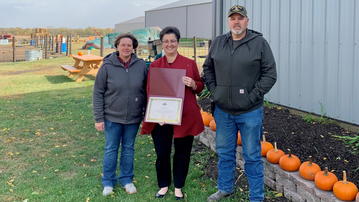 Haas and Owners Haas Honors Combs Farm as October Spotlight