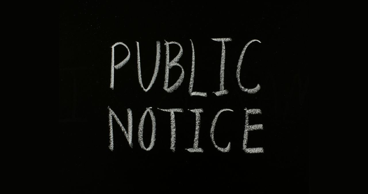 PUBLIC NOTICE