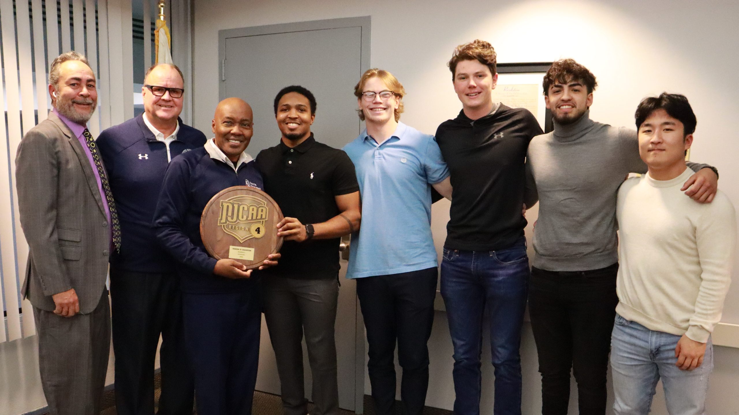 South Suburban College Board of Trustees Celebrates Men’s Baseball Team Regional Title