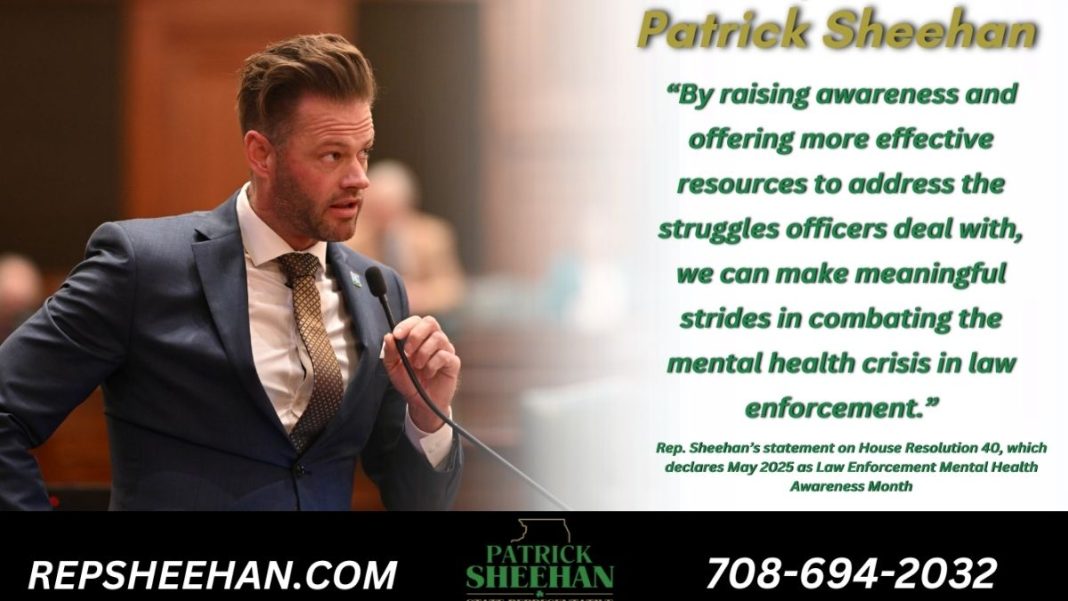 Rep. Sheehan Introduces Resolution Declaring May 2025 as Law Enforcement Mental Health Awareness Month