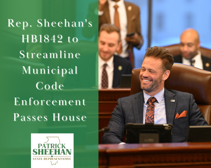 Rep. Sheehan’s Bill to Streamline Municipal Code Enforcement Passes House