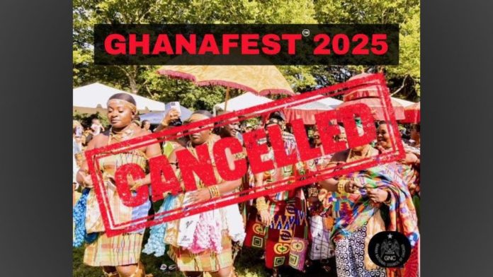 Ghana National Council Announces Cancellation of 2025 GhanaFest®