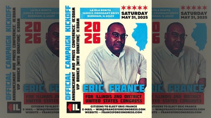 Eric S. France Launches Candidacy for Illinois Second Congressional District