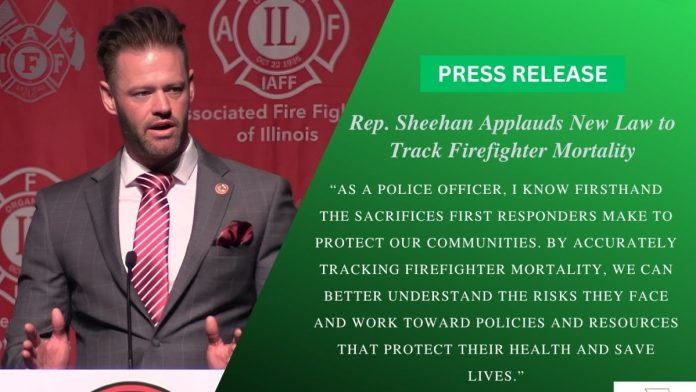 Rep. Sheehan Applauds New Law to Track Firefighter Mortality