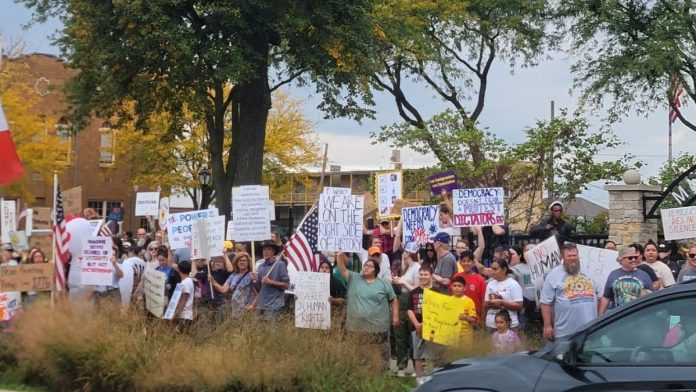 NO KINGS Protest Draws Hundreds to McCarty Park in Show of Activism and Unity