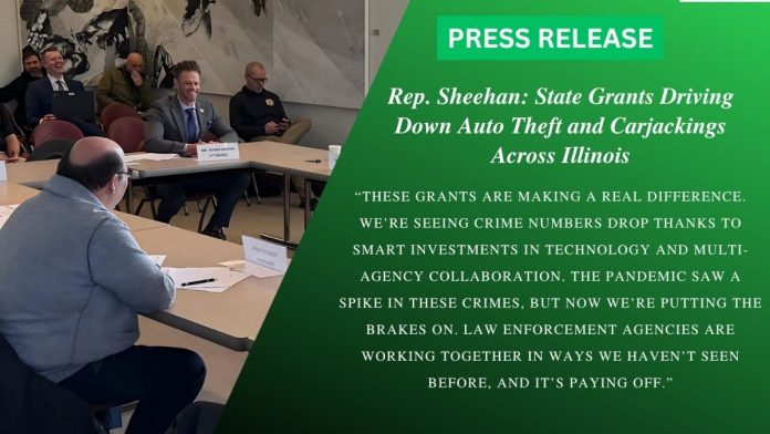 Sheehan Praises State Grant Program for Dramatic Drop in Auto Thefts, Carjackings